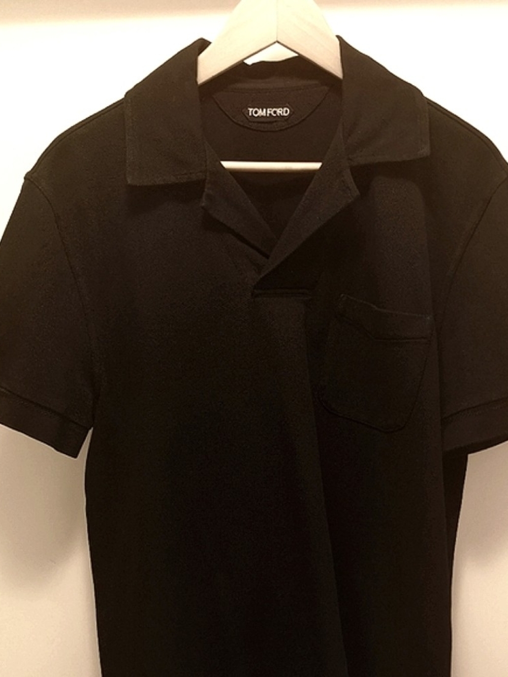 Tom Ford (TF) Black Embroidered Logo Polo